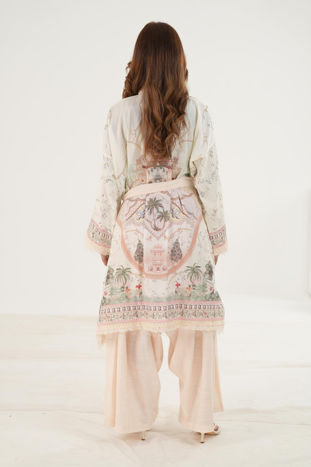 Elsa - Qalamkar Luxe Silk Stitched