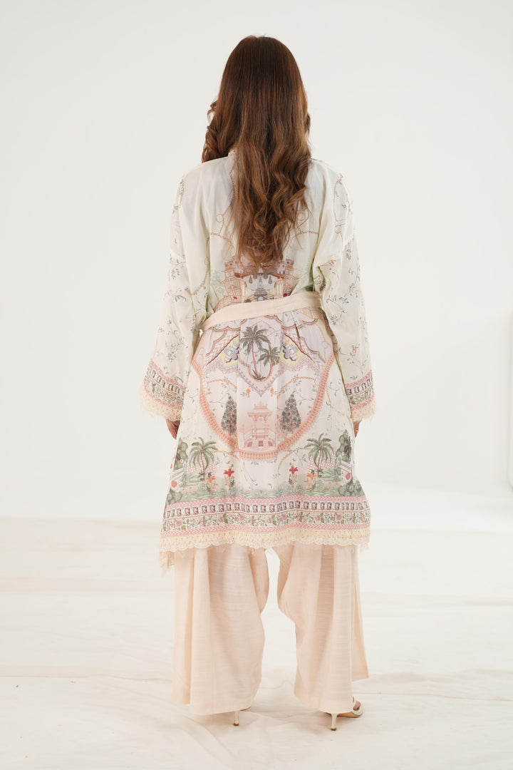 Elsa - Qalamkar Luxe Silk Stitched