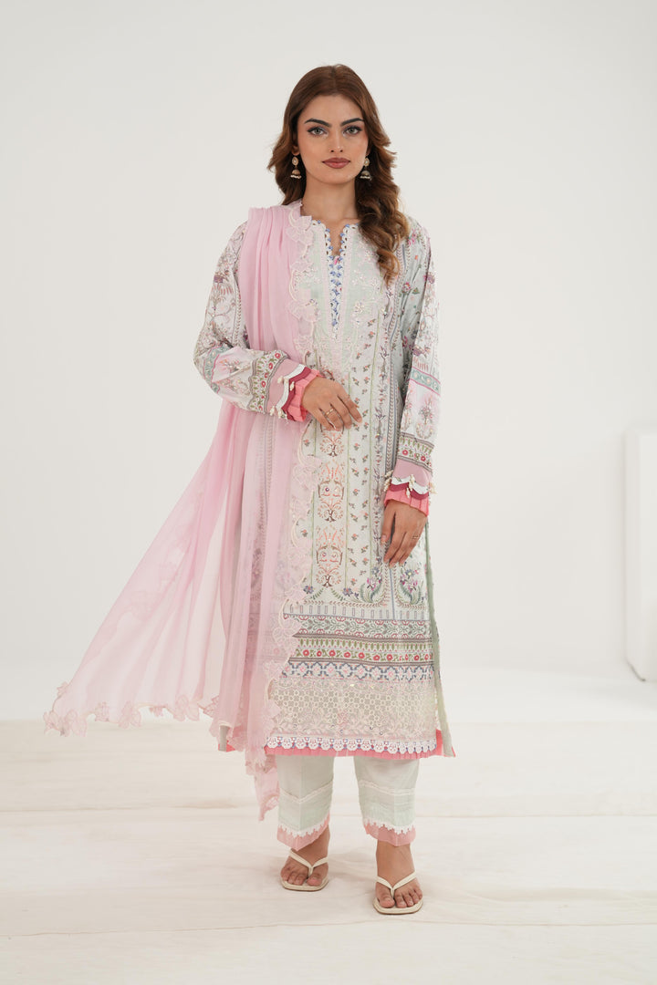 Ida - Qalamkar Luxe Silk Stitched