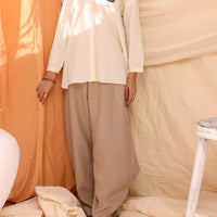 Cotton Dobby Mustard Kurti - Almirah
