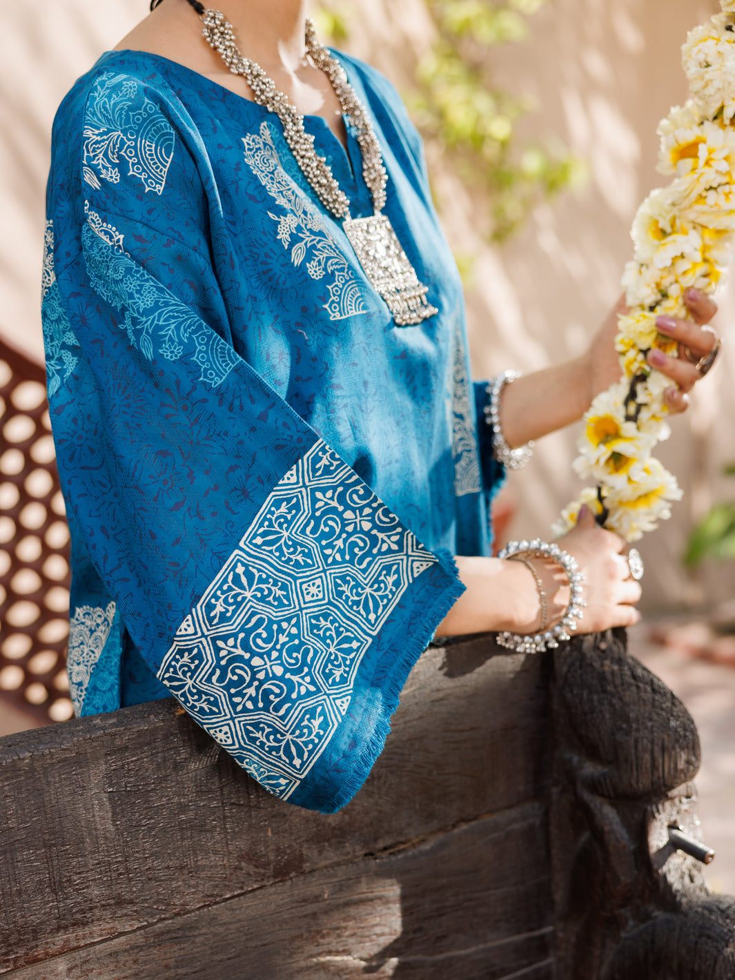 Dobby Blue Kurti - Almirah
