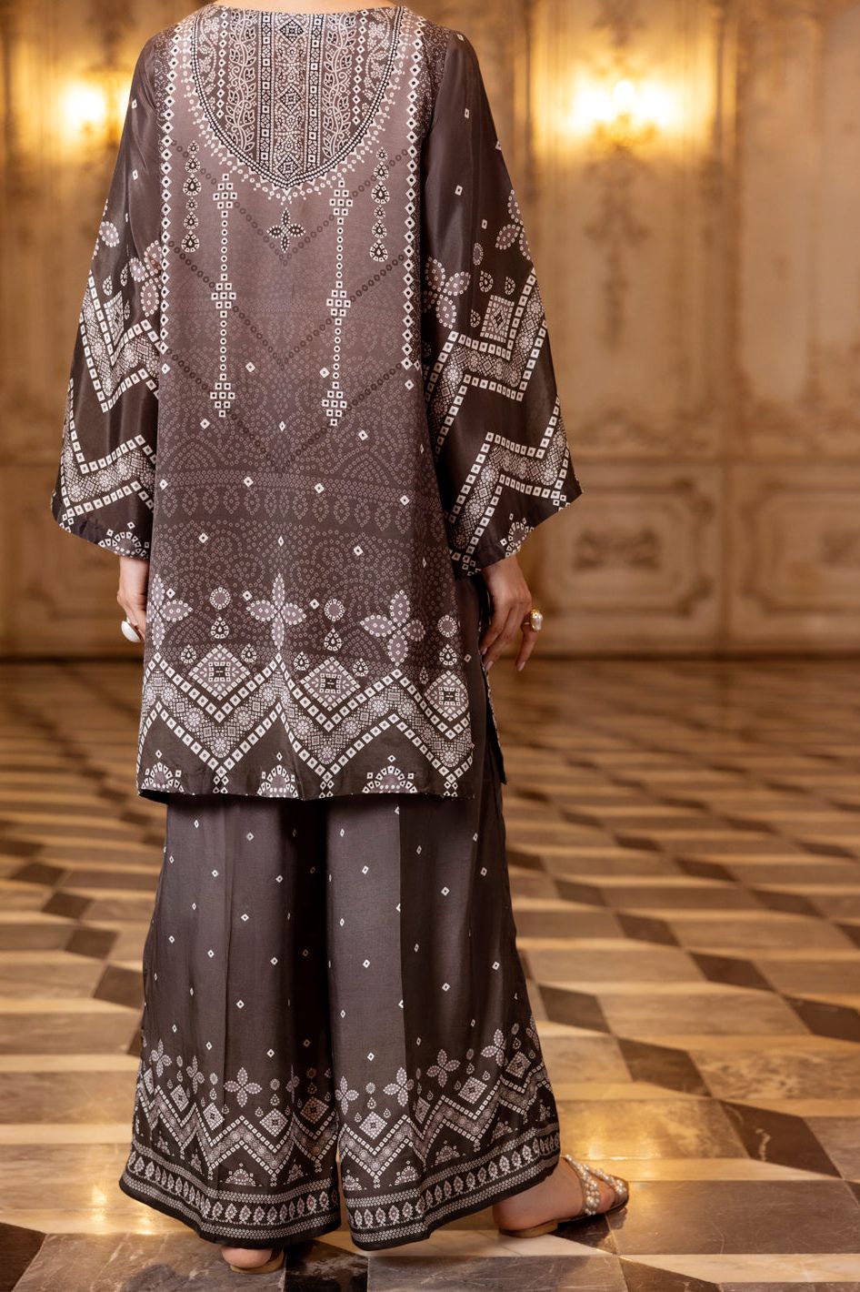 Thai Silk Black Stitched Suit - Almirah