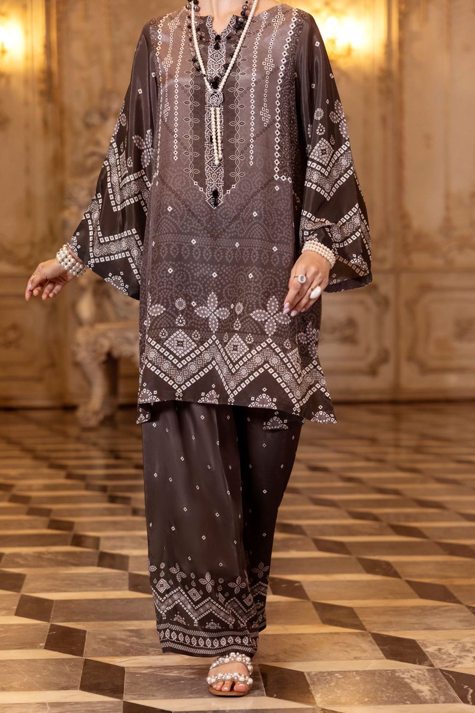Thai Silk Black Stitched Suit - Almirah