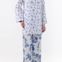 Lawn White Unstitched Suit - Almirah