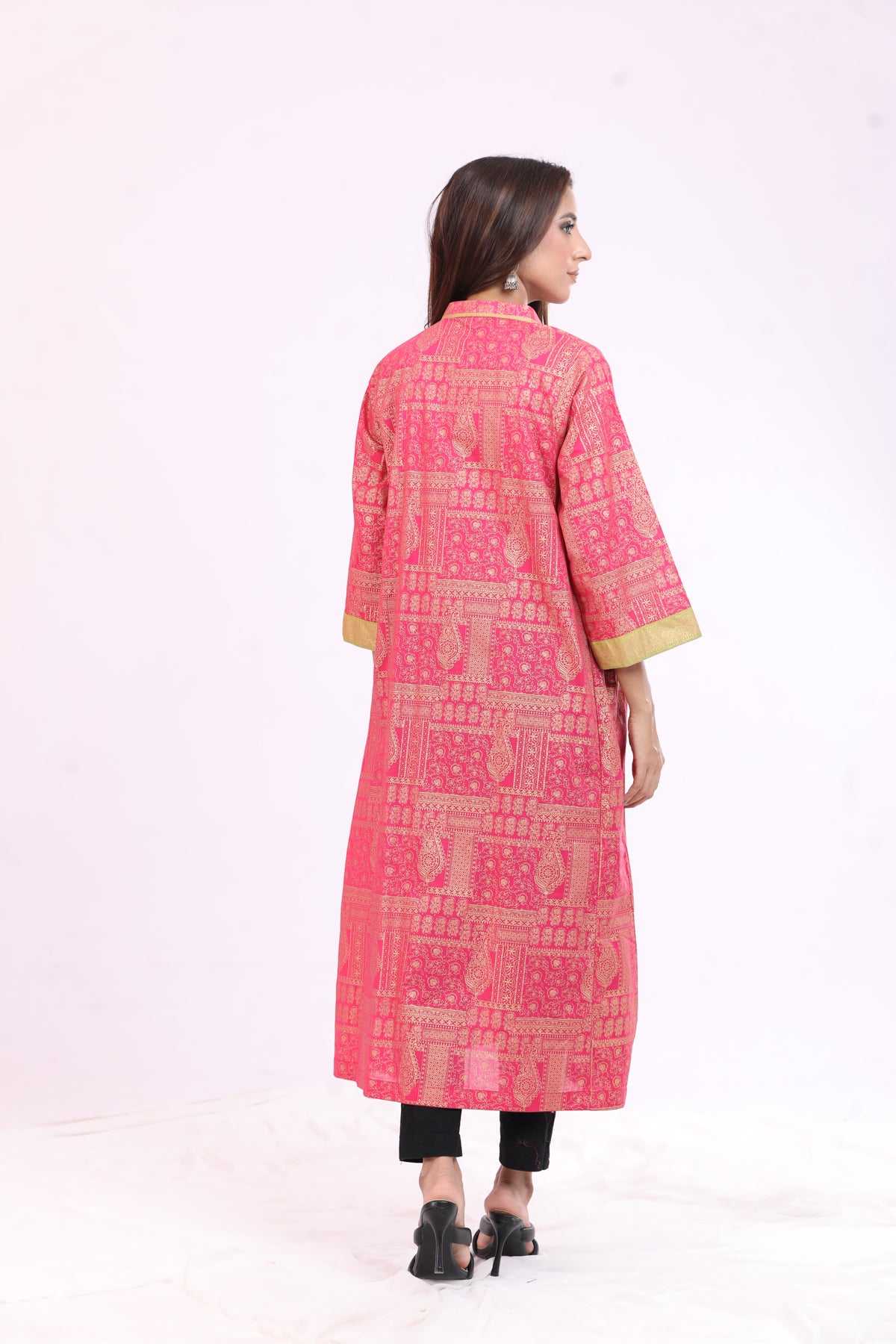 Lawn Pink Kurti - Limelight