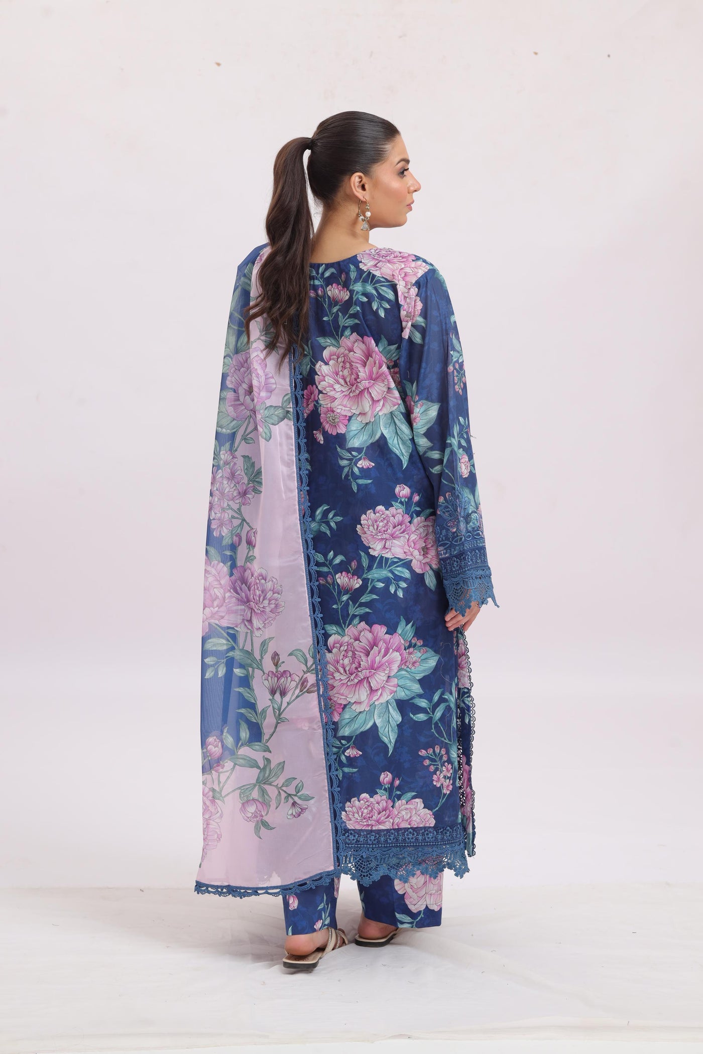 Lushpetal - Ayzel Printed Embroidered Stitched