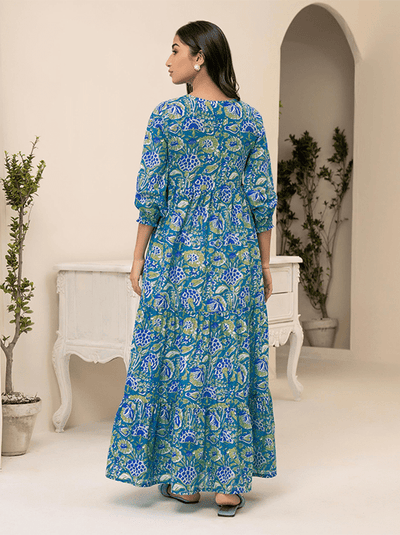 Lawn Blue Kurti - Limelight