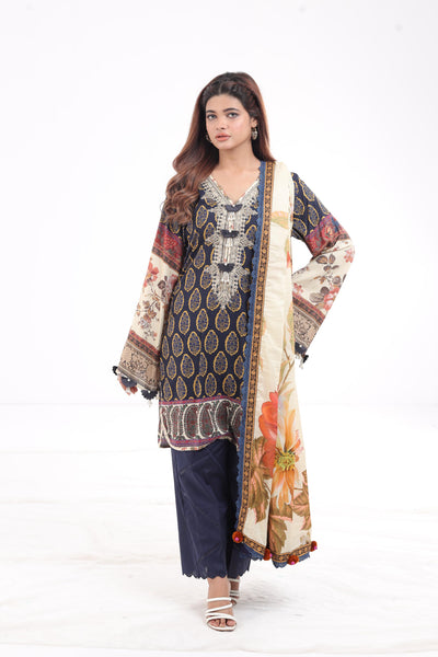 Design 4A - Sana Safinaz Muzlin Winter Stitched