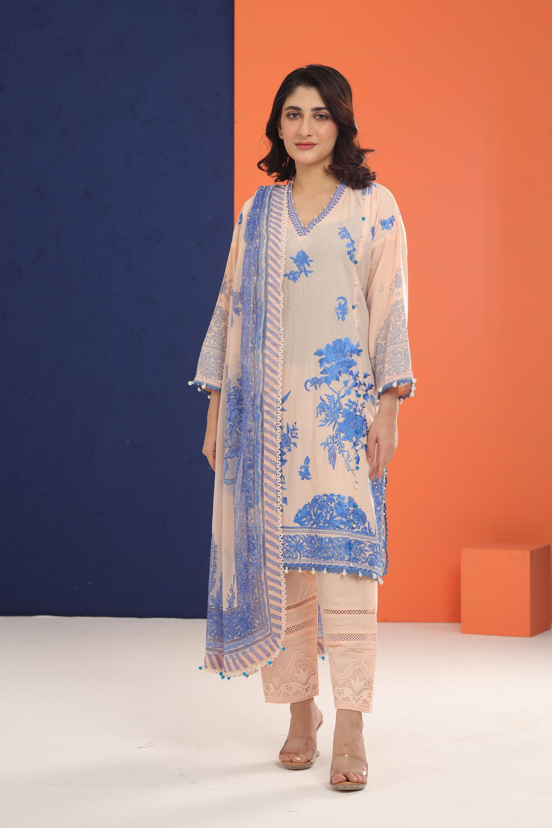 Design 7B - Sana Safinaz Muzlin Stitched