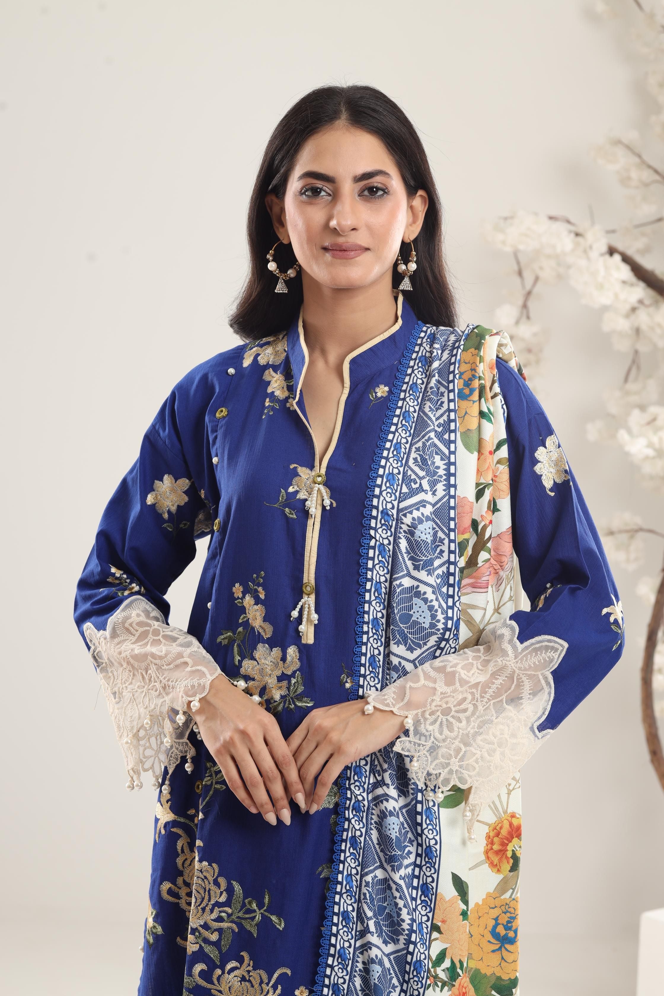 Design 8B - Sana Safinaz Muzlin Winter Stitched – Janan