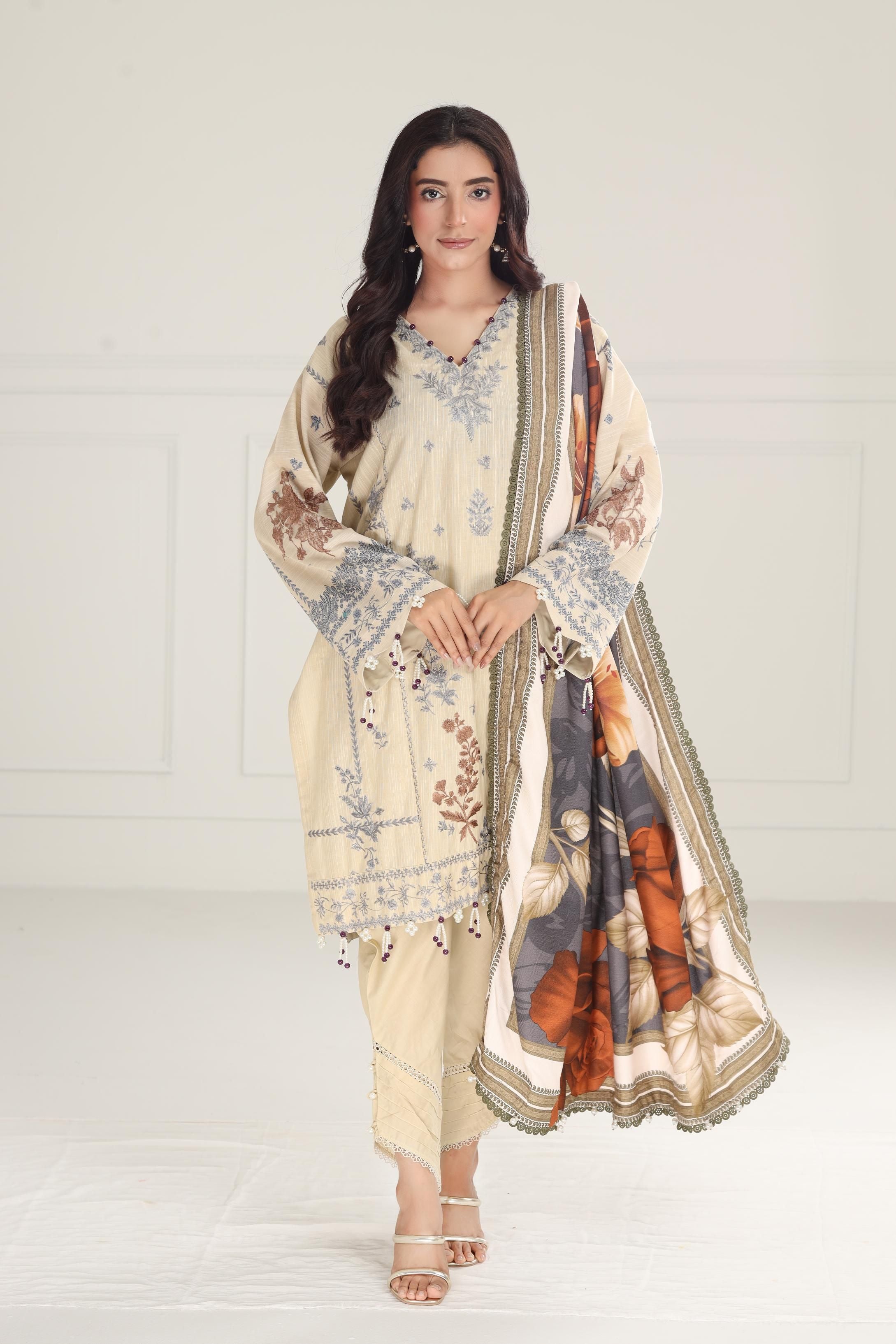 Design 15B - Sana Safinaz Muzlin Winter Stitched – Janan