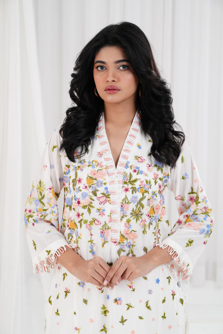 Lawn Off White  Stitched Suit - Sana Safinaz Muzlin 25'