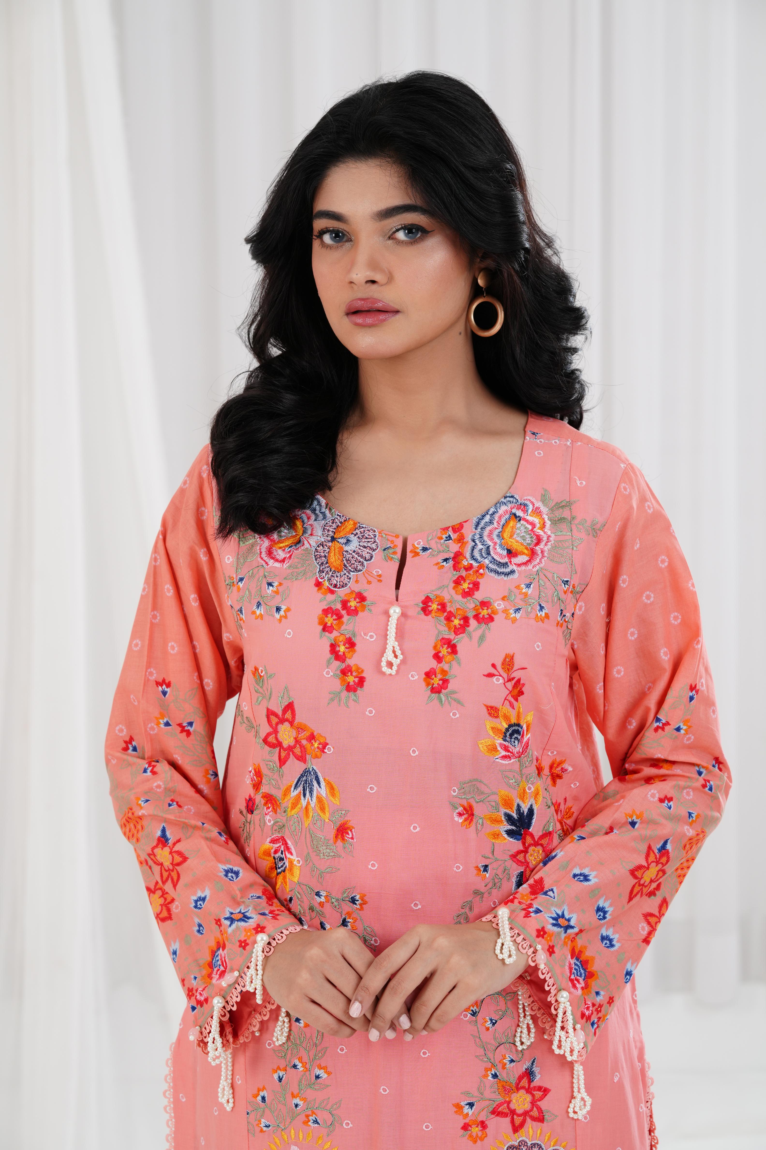 Lawn Pink Stitched Suit - Sana Safinaz Muzlin 25' – Janan