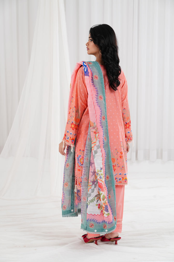 Lawn Pink  Stitched Suit - Sana Safinaz Muzlin 25'