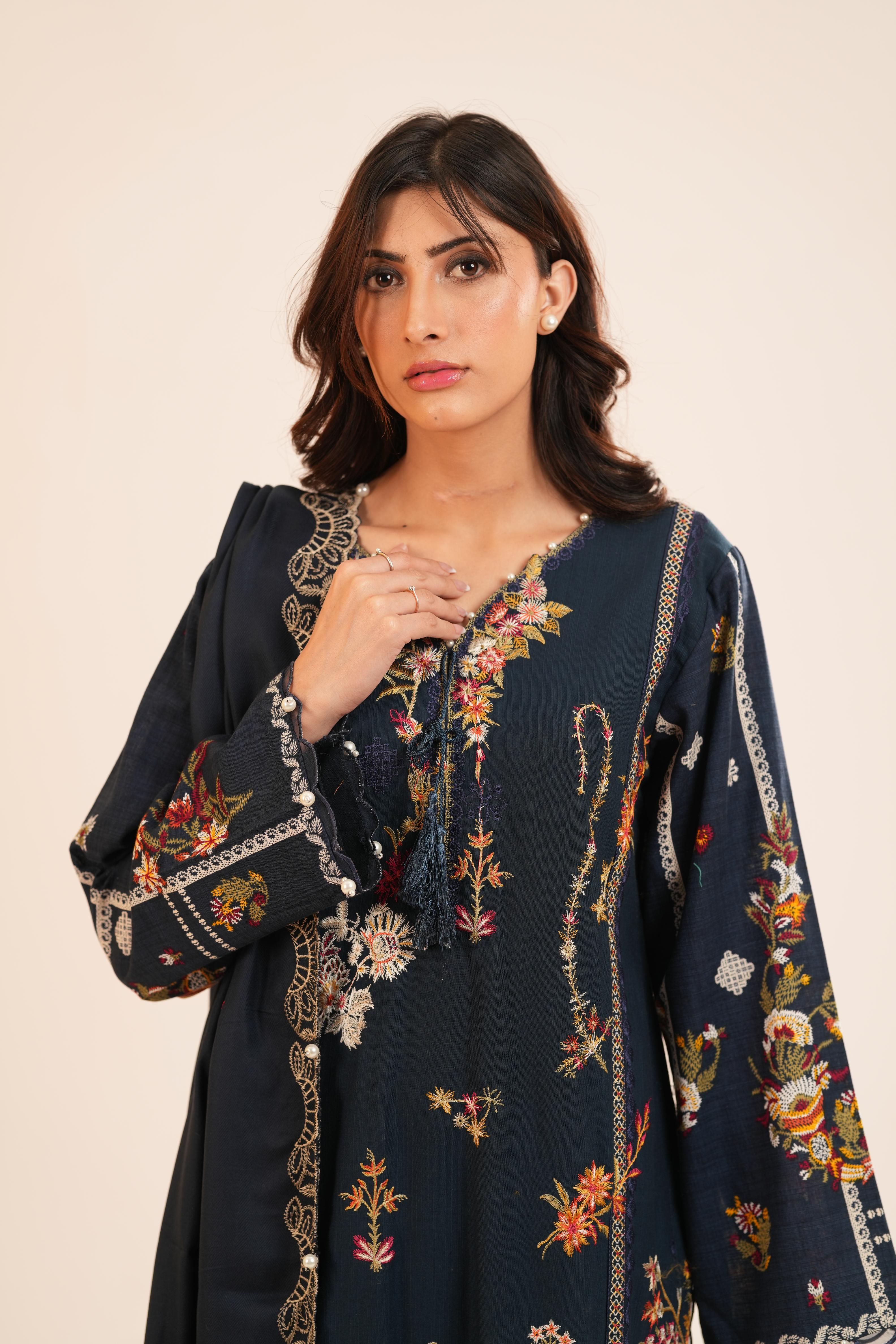 Design 2B - Sana Safinaz Muzlin Stitched – Janan