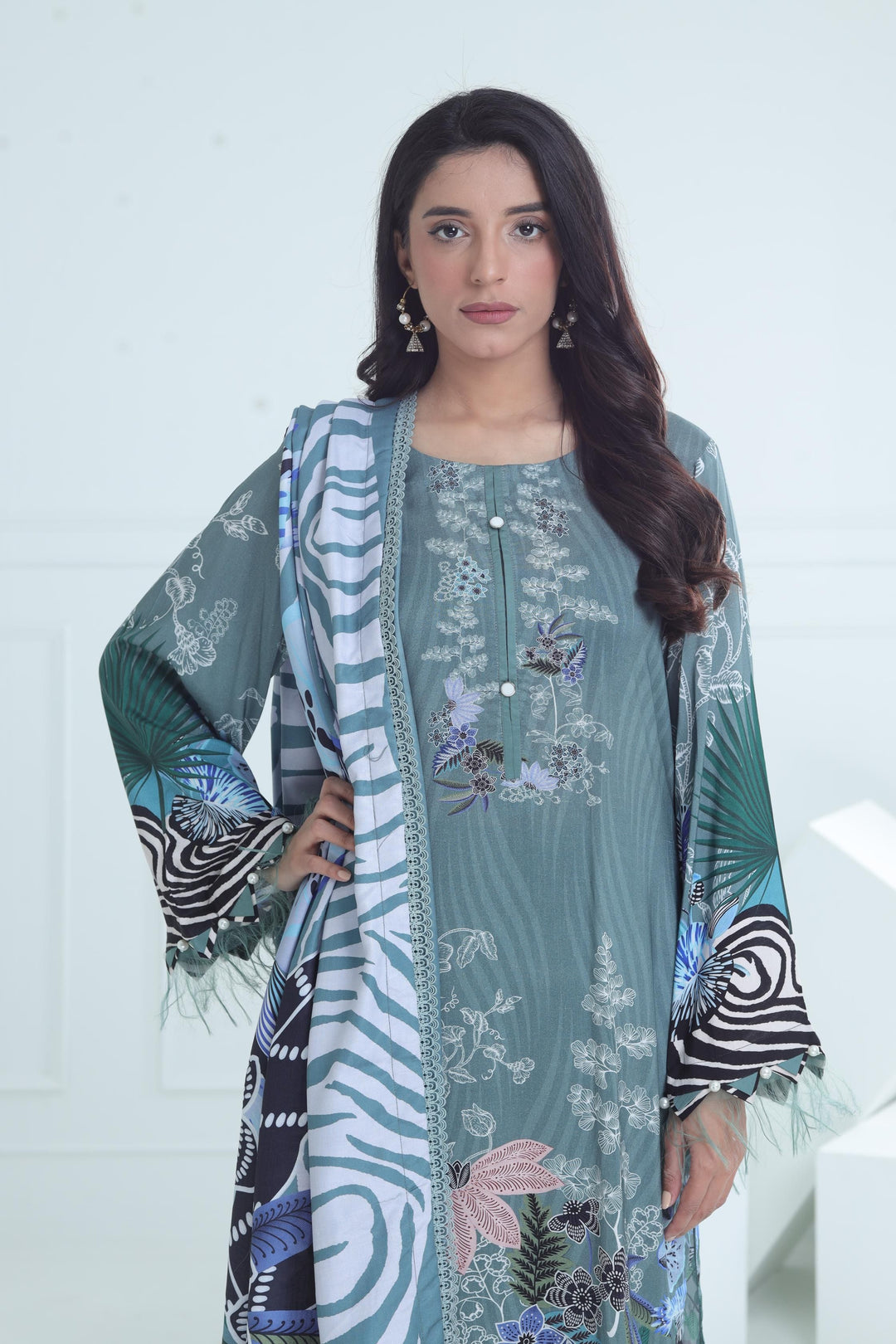 Design 12B - Maria B M Basic Winter Stitched