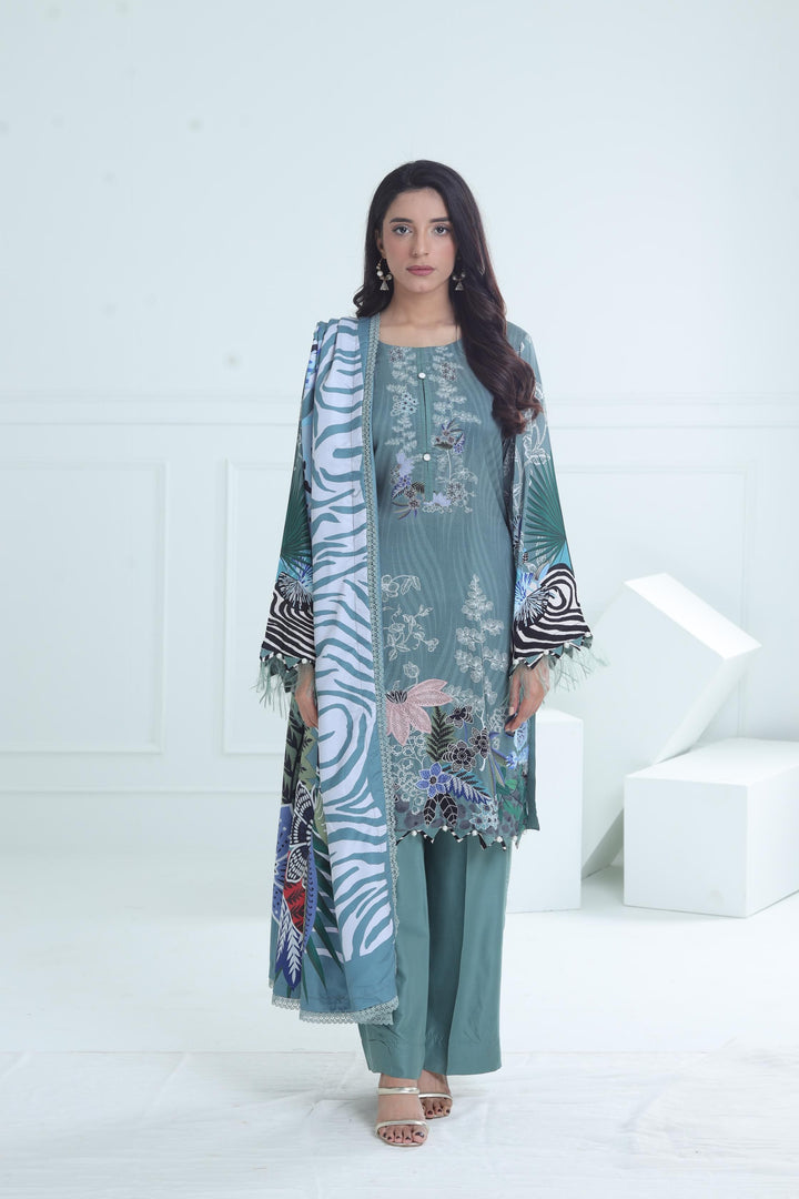 Design 12B - Maria B M Basic Winter Stitched