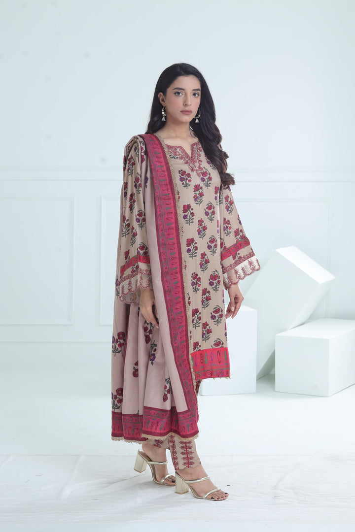 Design 2A - Maria B M Basic Winter Stitched