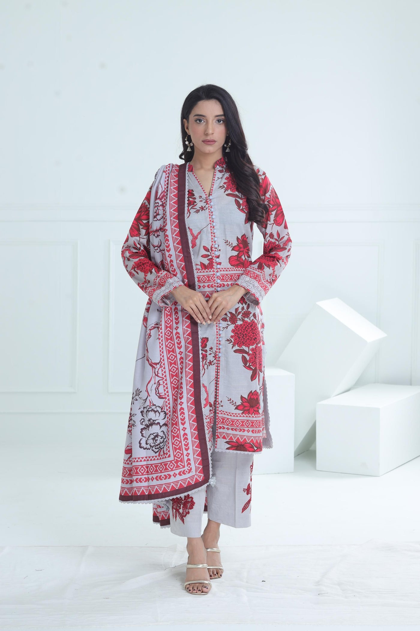 Design 3A - Maria B M Basic Winter Stitched