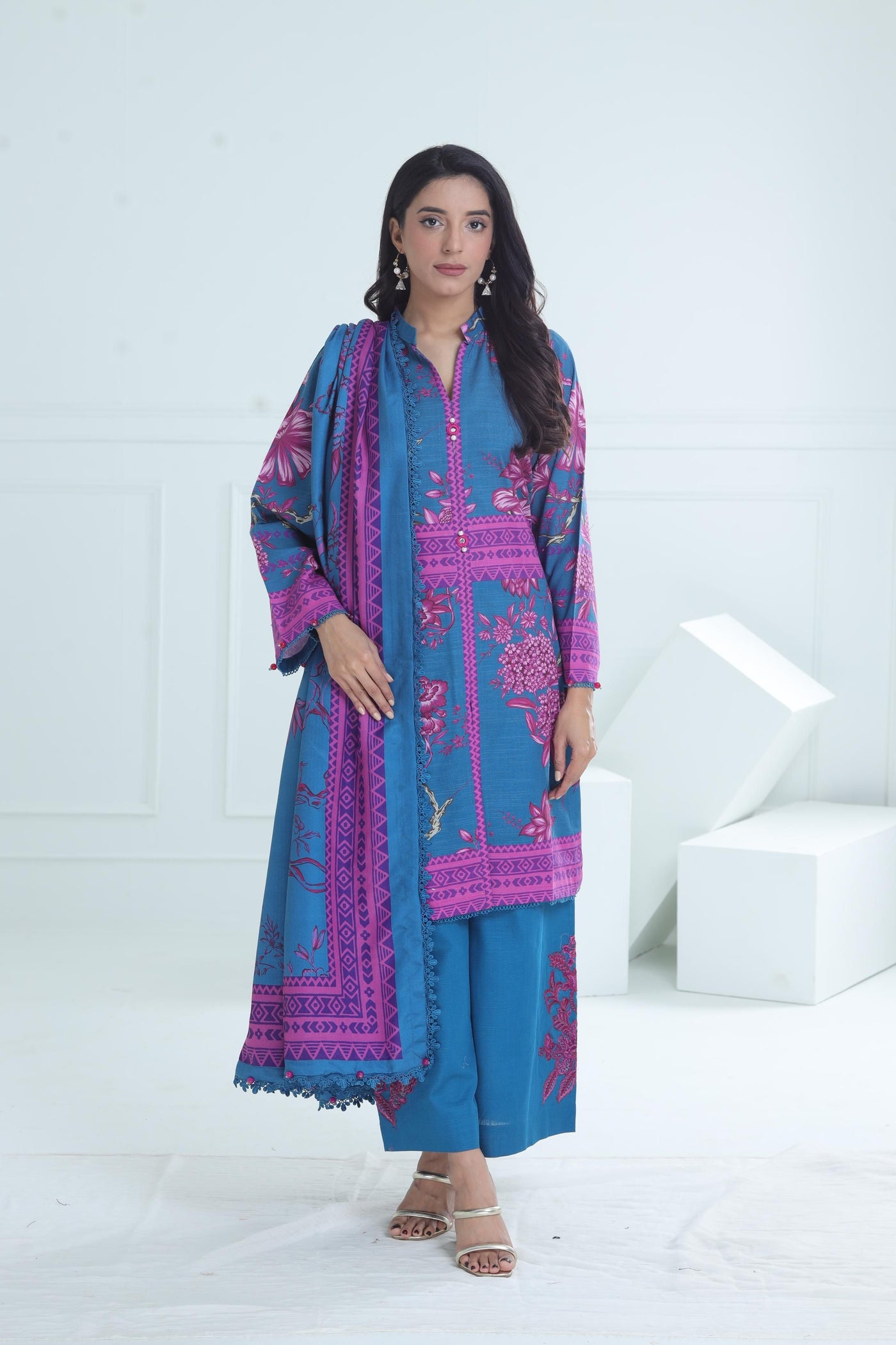 Design 3B - Maria B M Basic Winter Stitched