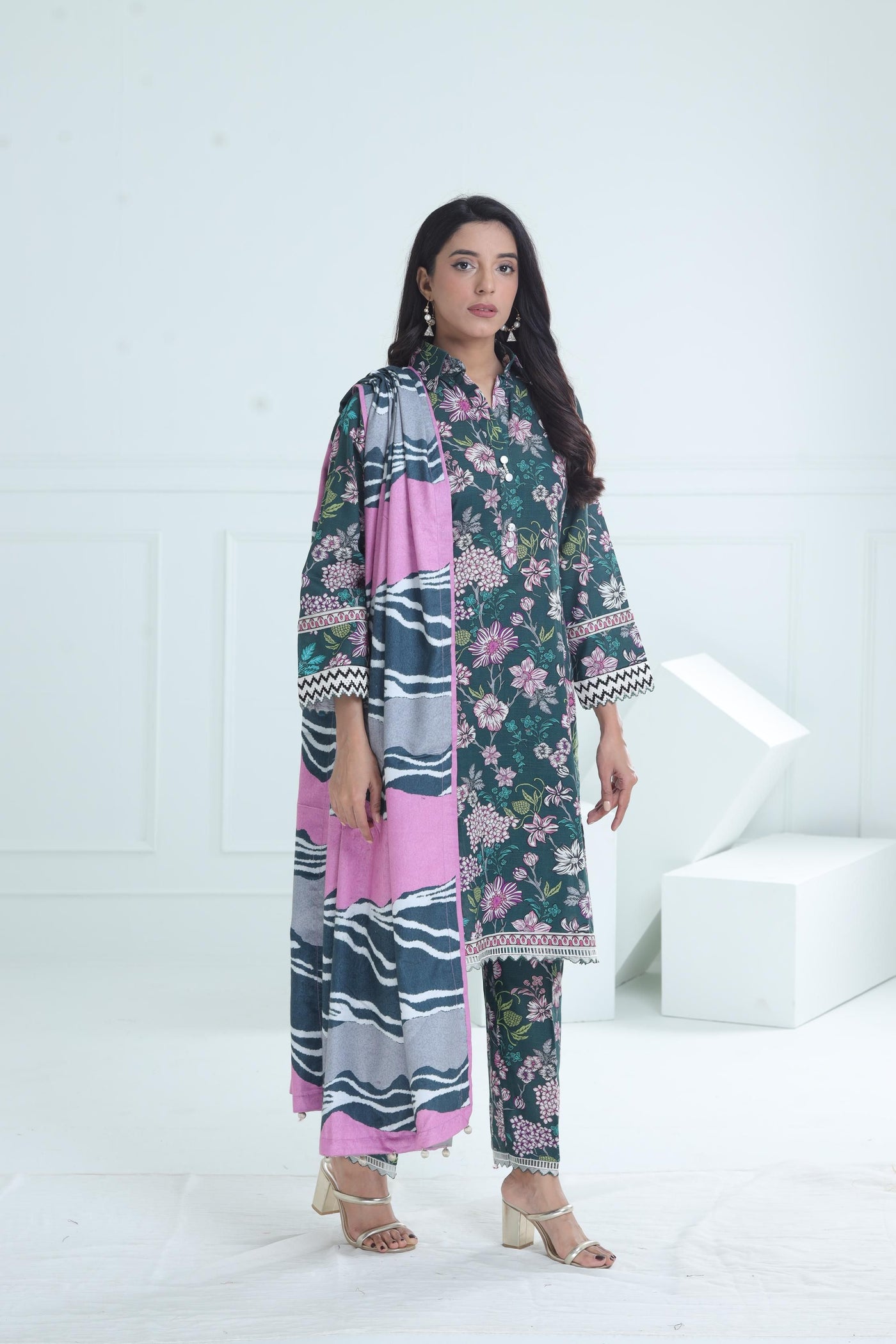 Design 4B - Maria B M Basic Winter Stitched