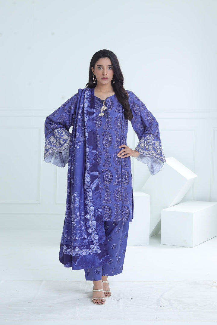 Design 8A - Maria B M Basic Winter Stitched