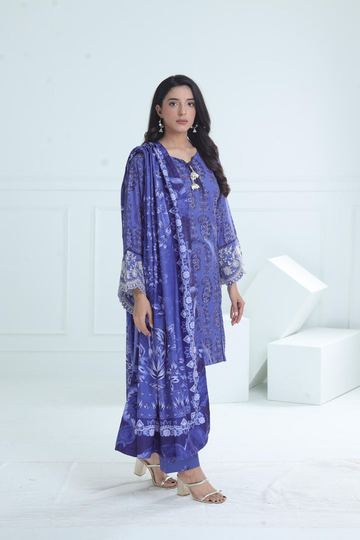 Design 8A - Maria B M Basic Winter Stitched