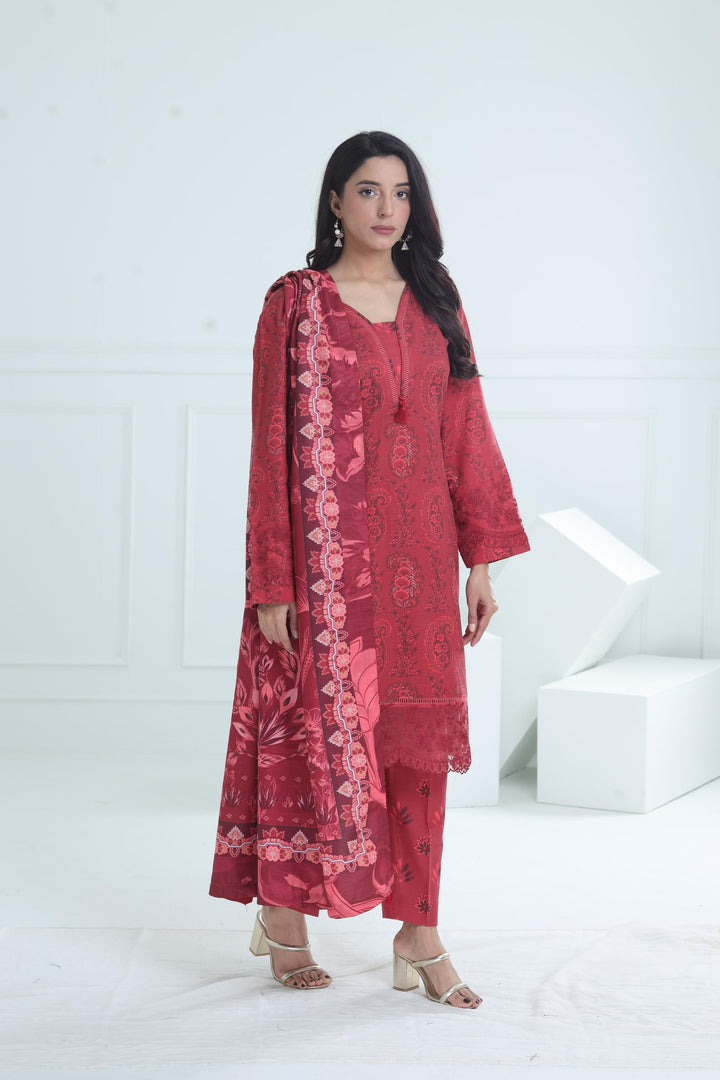 Design 8B - Maria B M Basic Winter Stitched