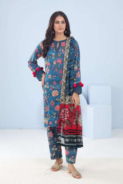 Lawn Sea Green Stitched Suit - Maria B M Basics