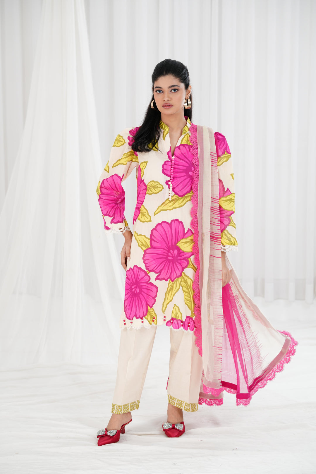 Lawn Light Purple Stitched Suit - Maria B Eid Basic