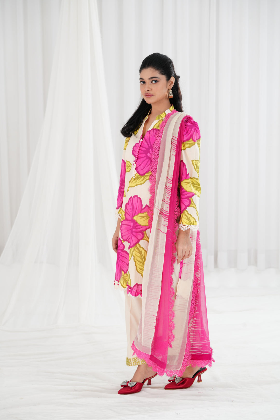 Lawn Light Purple Stitched Suit - Maria B Eid Basic