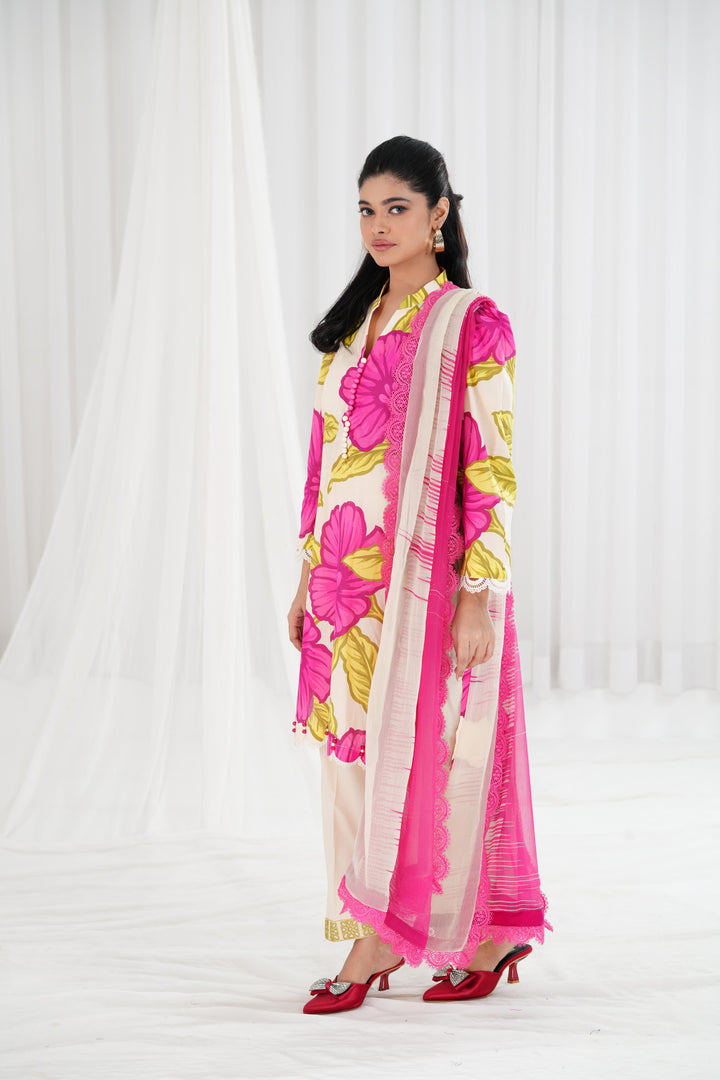 Lawn Light Purple Stitched Suit - Maria B Eid Basic