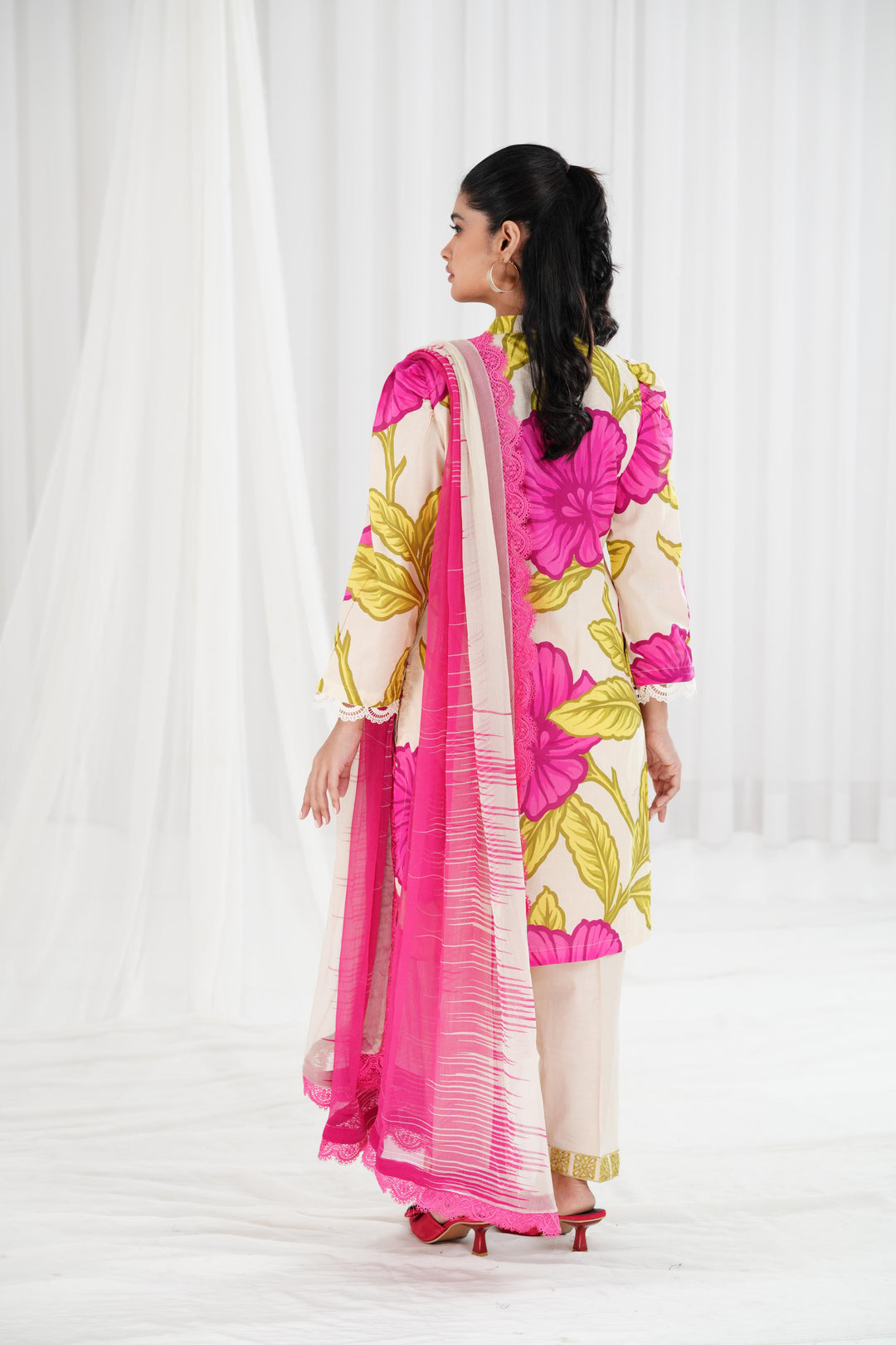 Lawn Light Purple Stitched Suit - Maria B Eid Basic