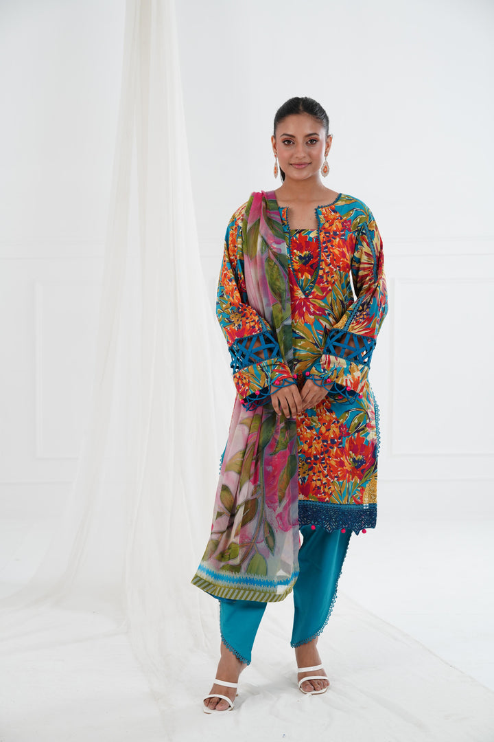 Lawn Multi Stitched Suit - Maria B Eid Basic