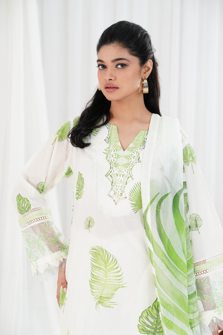 Lawn Pista Stitched Suit - Maria B Eid Basic