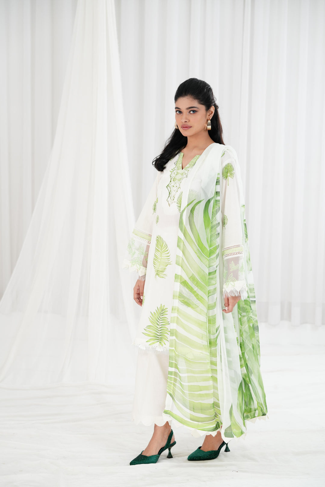 Lawn Pista Stitched Suit - Maria B Eid Basic
