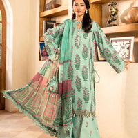 Lawn Green Stitched Suit - Maria B Eid Basic