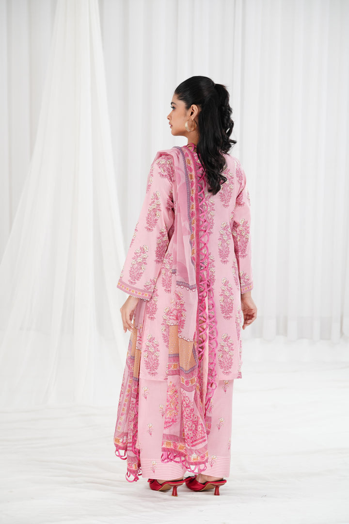 Lawn Pink Stitched Suit - Maria B Eid Basic