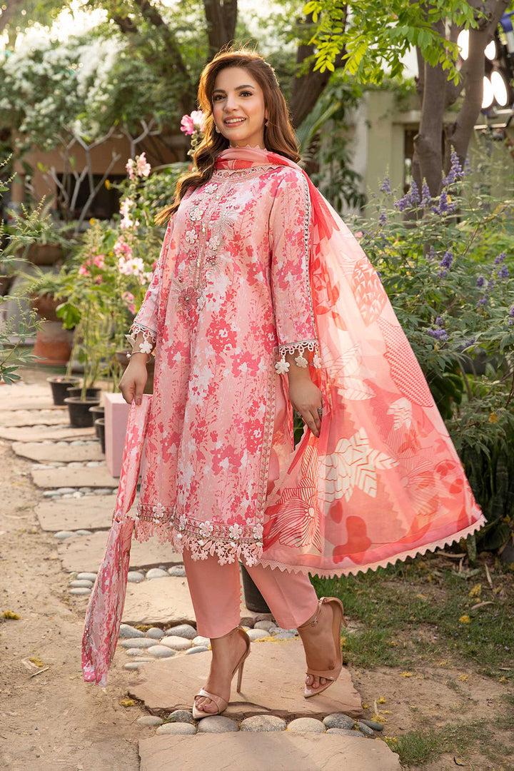 Lawn Pink Stitched Suit - Maria B Eid Basic