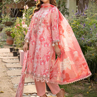 Lawn Pink Stitched Suit - Maria B Eid Basic