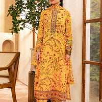 Lawn Yellow Stitched Suit - Maria B Eid Basic