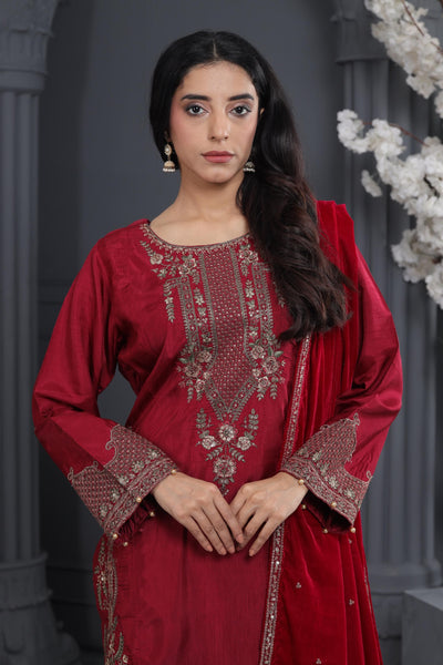 Design 2 - Maria B Festive Embroidered Stitched