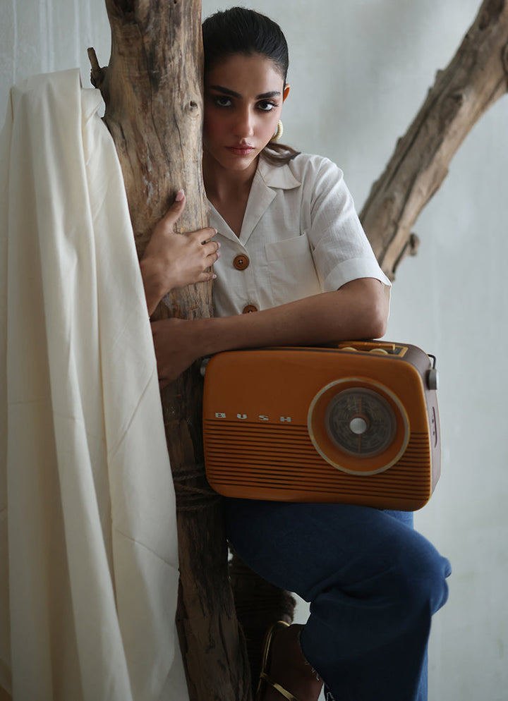 Cross Hatch White Kurti - Image