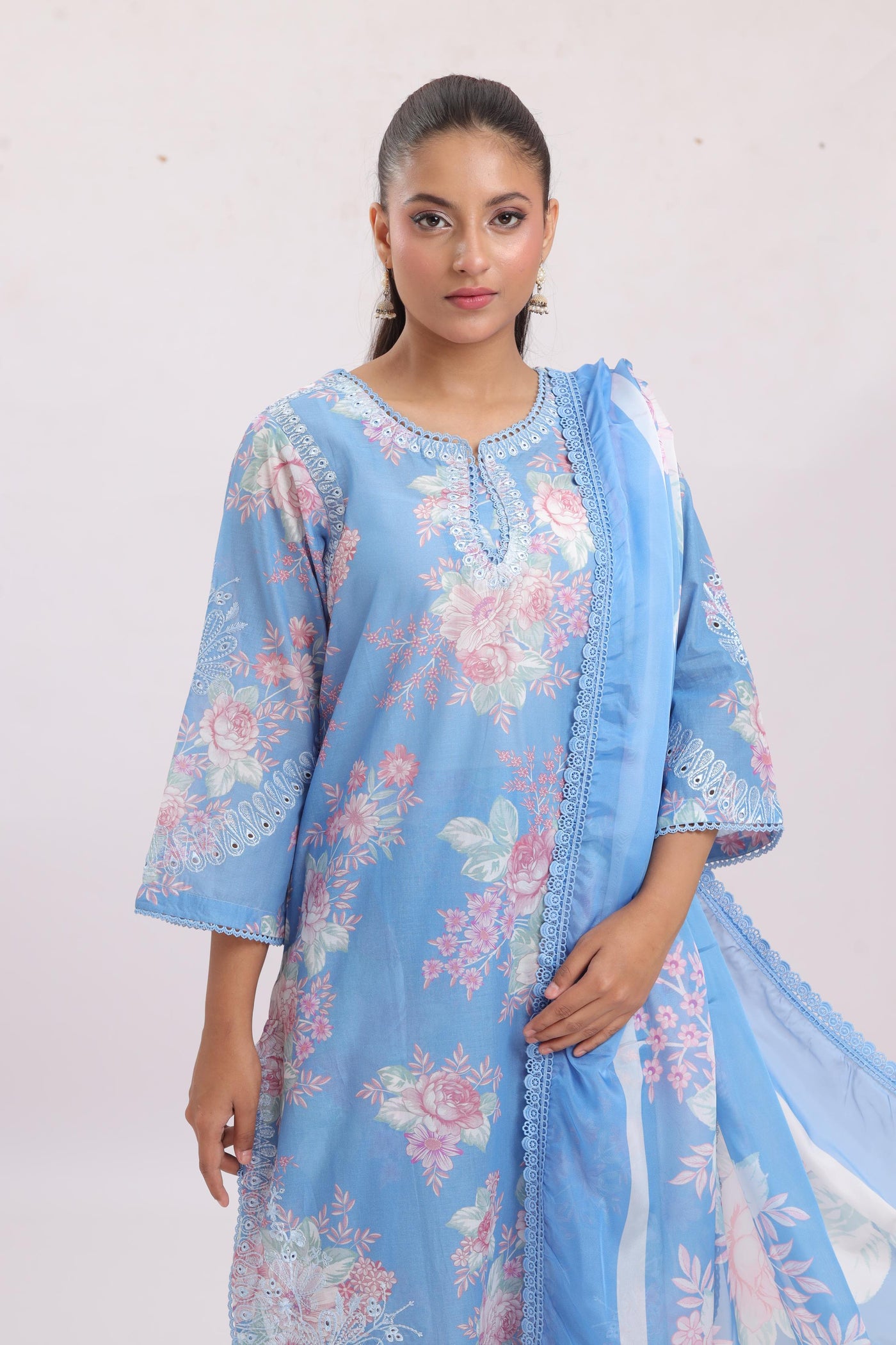 Mistelle - Ayzel Printed Embroidered Stitched