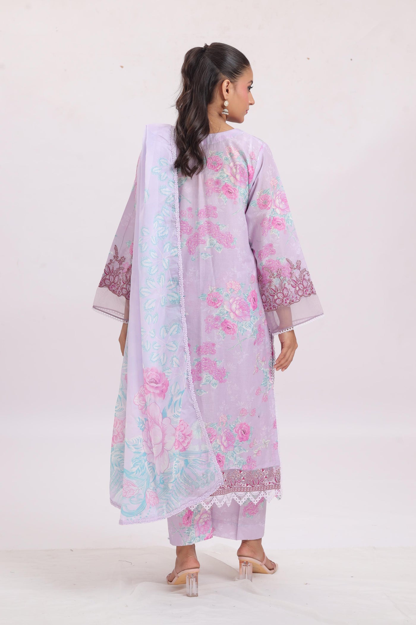 Moonflower - Ayzel Printed Embroidered Stitched