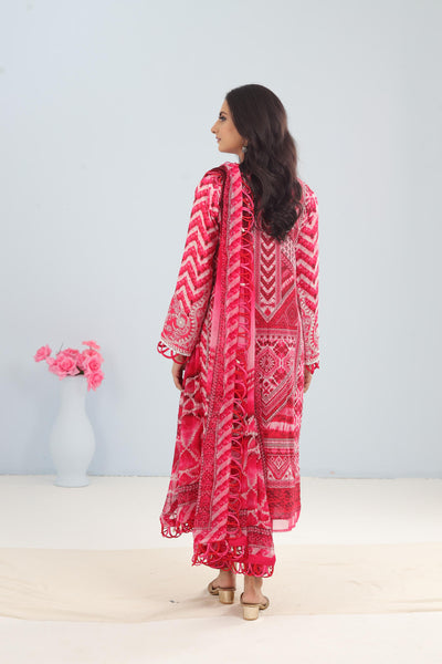 Lawn Pink Stitched Suit - Maria B