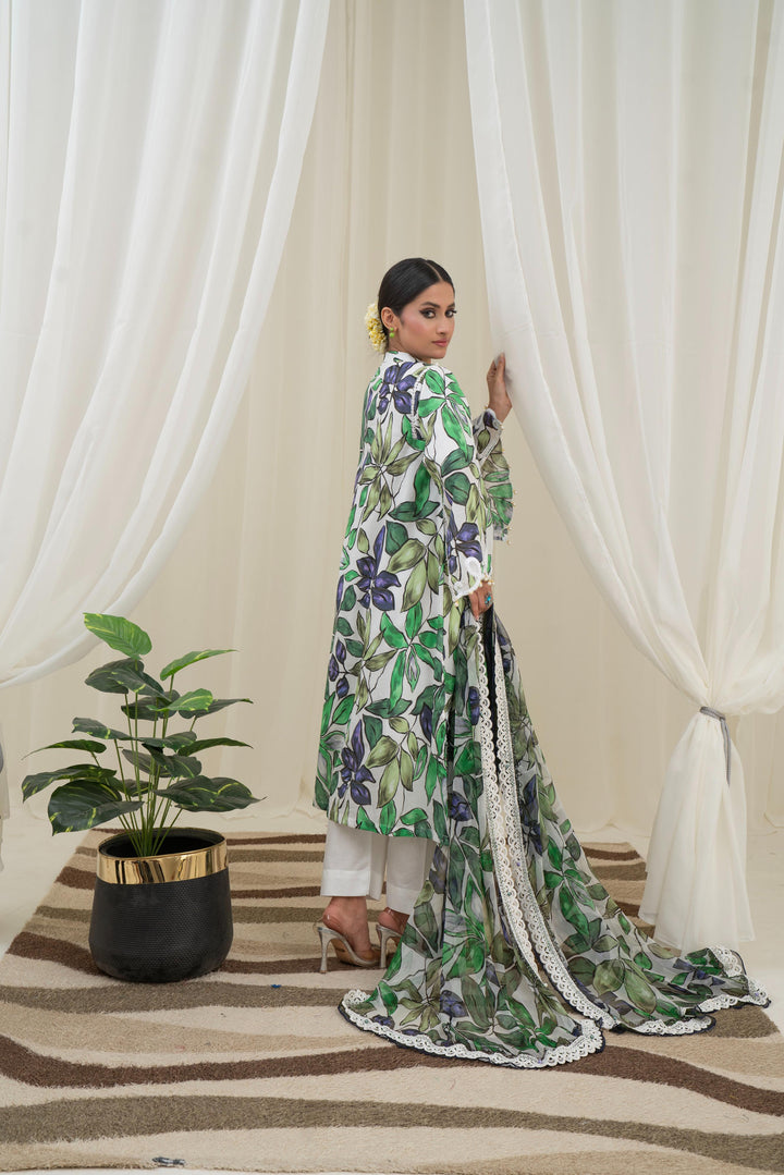 Printed Lawn Multi Stitched Suit - Maria B M Prints