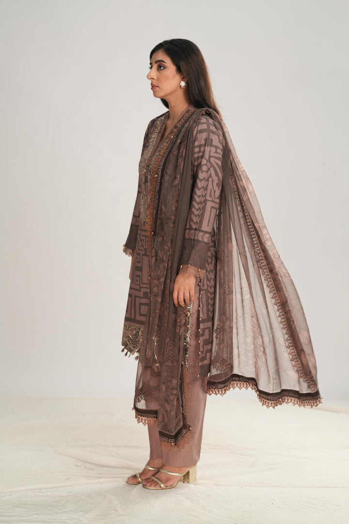 Design 3B - Maria B M Print Stitched