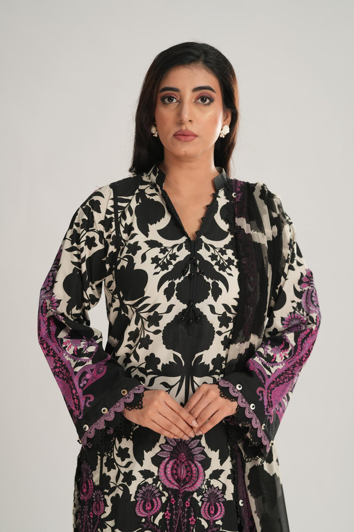 Design 4B - Maria B M Print Stitched