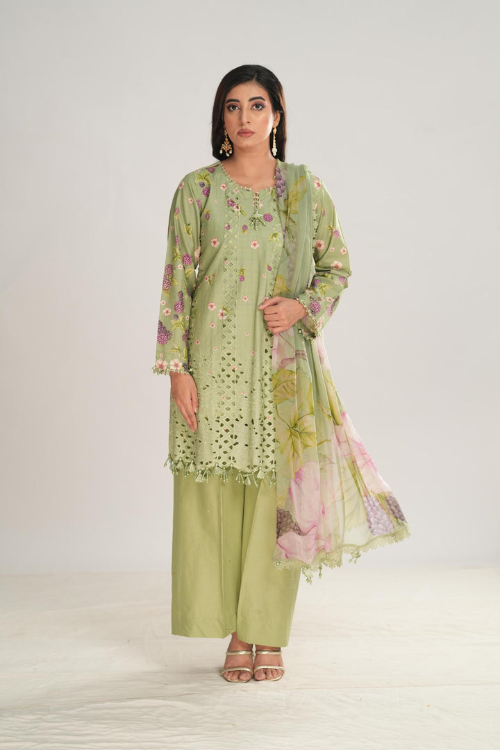 Design 6A - Maria B M Print Stitched